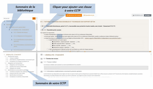 Sélectionner les clauses et descriptifs