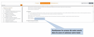 Personnaliser les clauses sélectionnées