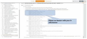 Personnaliser les clauses sélectionnées